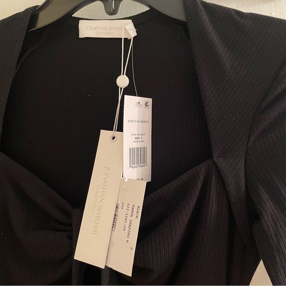 NWT $275 Jonathan Simkhai Standard Tanya Mini Dress in Black Small Revolve - Picture 14 of 14